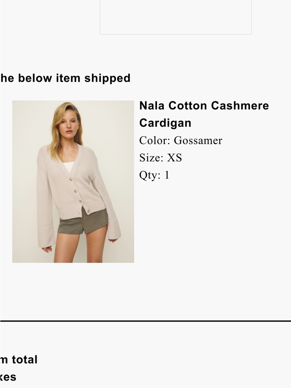 Reformation Cardigan - Picture 6 of 6